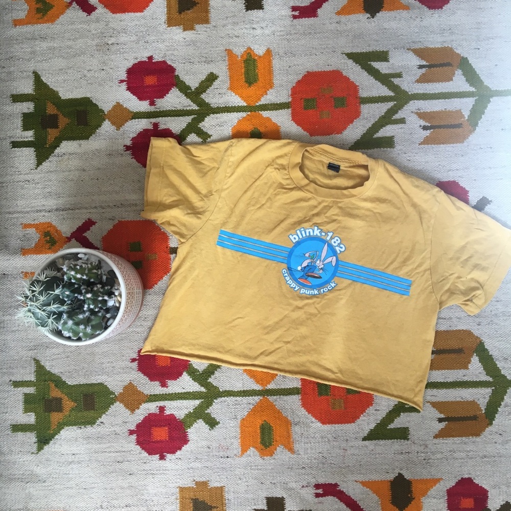 blink-182 cropped tee👻